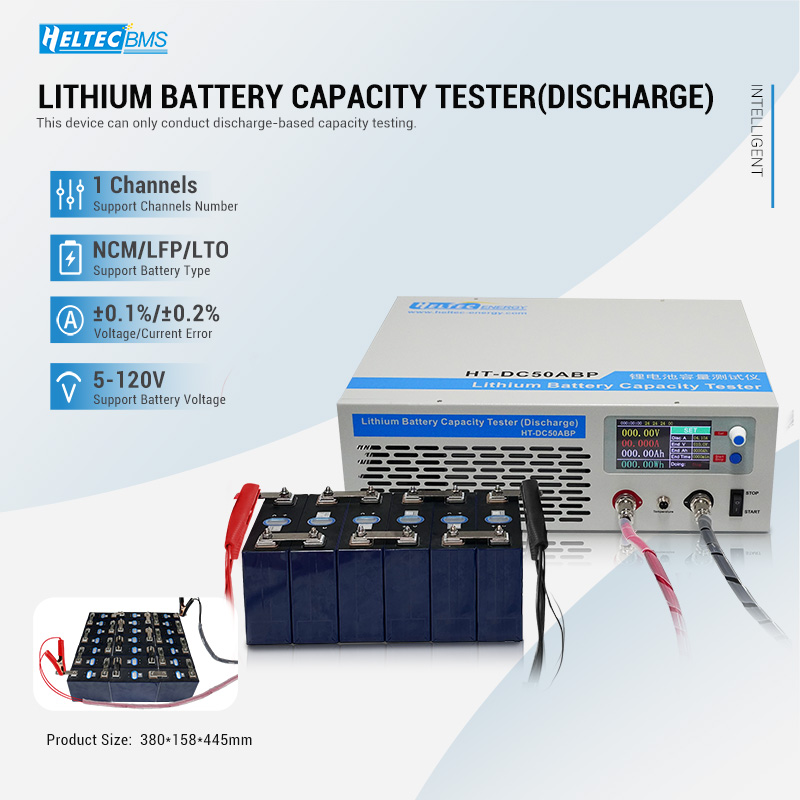 Battery Load Tester - Heltec HT‑DC50ABP Penguji Kapasitas Pelepasan Baterai