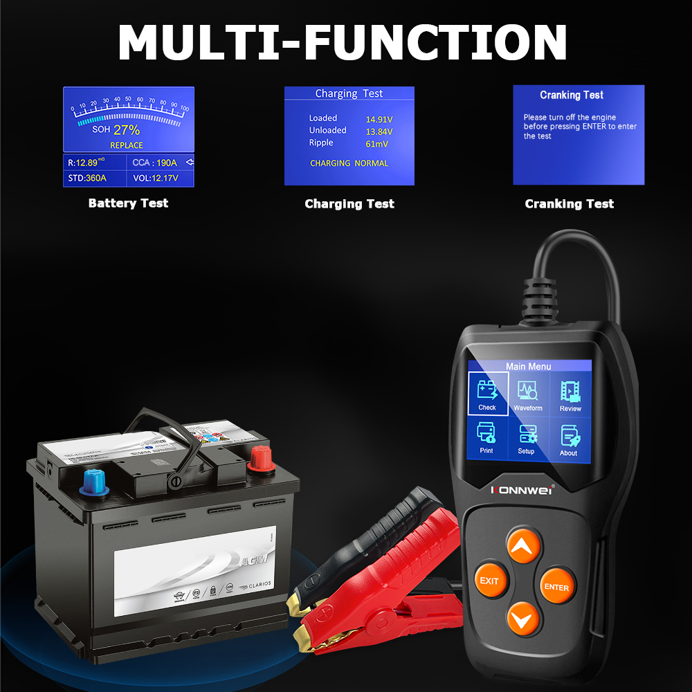 KONNWEI KW600 Alat Penguji Bat - Battery Load Tester ulasan dan harga