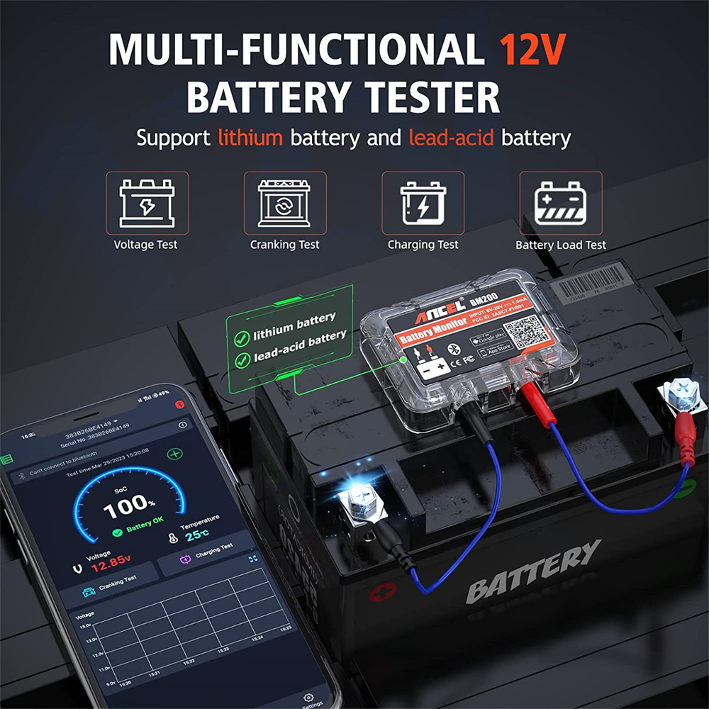 Penguji Baterai Mobil 12V Blue - Battery Load Tester ulasan dan harga