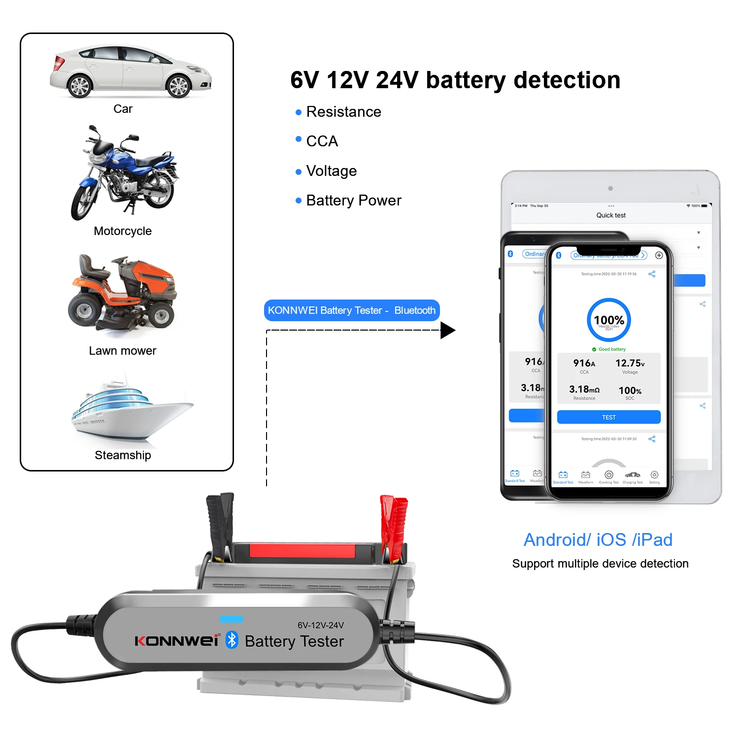 2026 KONNWEI BK200 Penguji Bat - Battery Load Tester ulasan dan harga